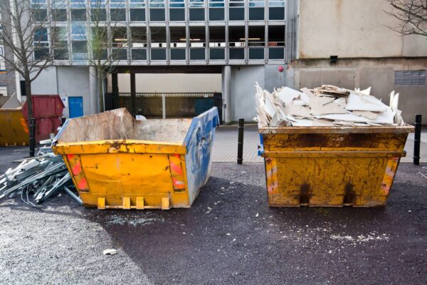 odpady budowlane - tani wywóz w Łodzi - w kontenerach